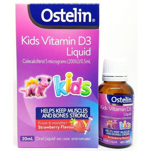 Vitamin D3 Ostelin Vitamin D Liquid Kids Úc dạng nước chai 20ml - Khang Khang Transport